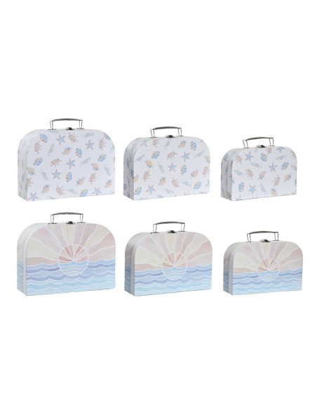 Set di Scatole Decorative DKD Home Decor Multicolore Metallo Cartone 28 x 9,5 x 20 cm (2 Unità) Set di Scatole Decorative DKD Home Decor Multicolore Metallo Cartone 28 x 9,5 x 20 cm (2 Unità)