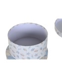 Set di Scatole per Sistemare Impilabili DKD Home Decor Per bambini Multicolore Cartone (37,5 x 37,5 x 18 cm)