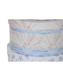 Set di Scatole per Sistemare Impilabili DKD Home Decor Per bambini Multicolore Cartone (37,5 x 37,5 x 18 cm)