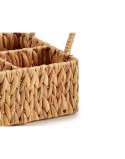 Contenitore per Sistemare Multiuso Marrone Metallo Giacinto d'acqua 20,5 x 16 x 31 cm (12 Unità)