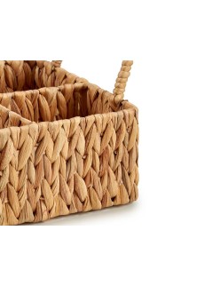 Contenitore per Sistemare Multiuso Marrone Metallo Giacinto d'acqua 20,5 x 16 x 31 cm (12 Unità)