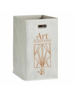 Panier Berilo Art Nouveau Blanc Doré Carton 60 L 35 x 57 x 35 cm (12 Unités)