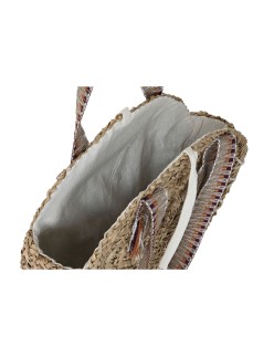 Borsa a Spalla DKD Home Decor 41 x 10 x 66 cm Marrone Arancio Verde Erba di mare (2 Unità)