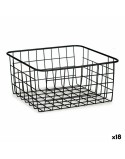 Basket Kinvara W6699-5 Black Steel 22 x 12,7 x 28,5 cm (18 Units)