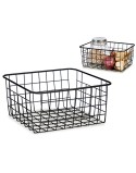 Basket Kinvara W6699-5 Black Steel 22 x 12,7 x 28,5 cm (18 Units)