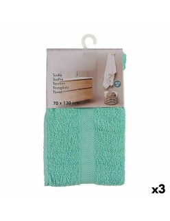 Serviette de toilette Berilo 5313 Turquoise 80 % coton 20 % Polyester 70 x 0,5 x 130 cm (3 Unités)