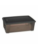 Scatola con Coperchio Stefanplast Elegance Grigio 19,5 x 11,5 x 33 cm Plastica 5 L (12 Unità)