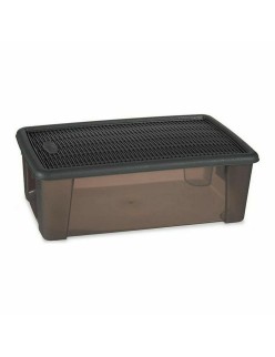 Scatola con Coperchio Stefanplast Elegance Grigio 19,5 x 11,5 x 33 cm Plastica 5 L (12 Unità)