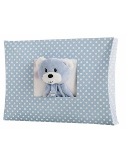 Coperta per Neonato DouDou Azzurro Rosa 90 x 75 cm