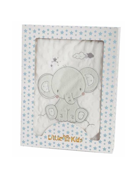 Baby blanket Elephant Green Embroidery Double-sided 100 x 75 cm Baby blanket Elephant Green Embroidery Double-sided 100 x 75 cm