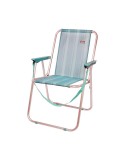 Sedia Pieghevole Colorbaby Mediterran 53 x 44 x 76 cm Turchese Bianco