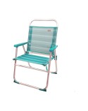 Gepolsterte Campingstuhl Colorbaby Mediterran 56 x 50 x 88 cm türkis Weiß