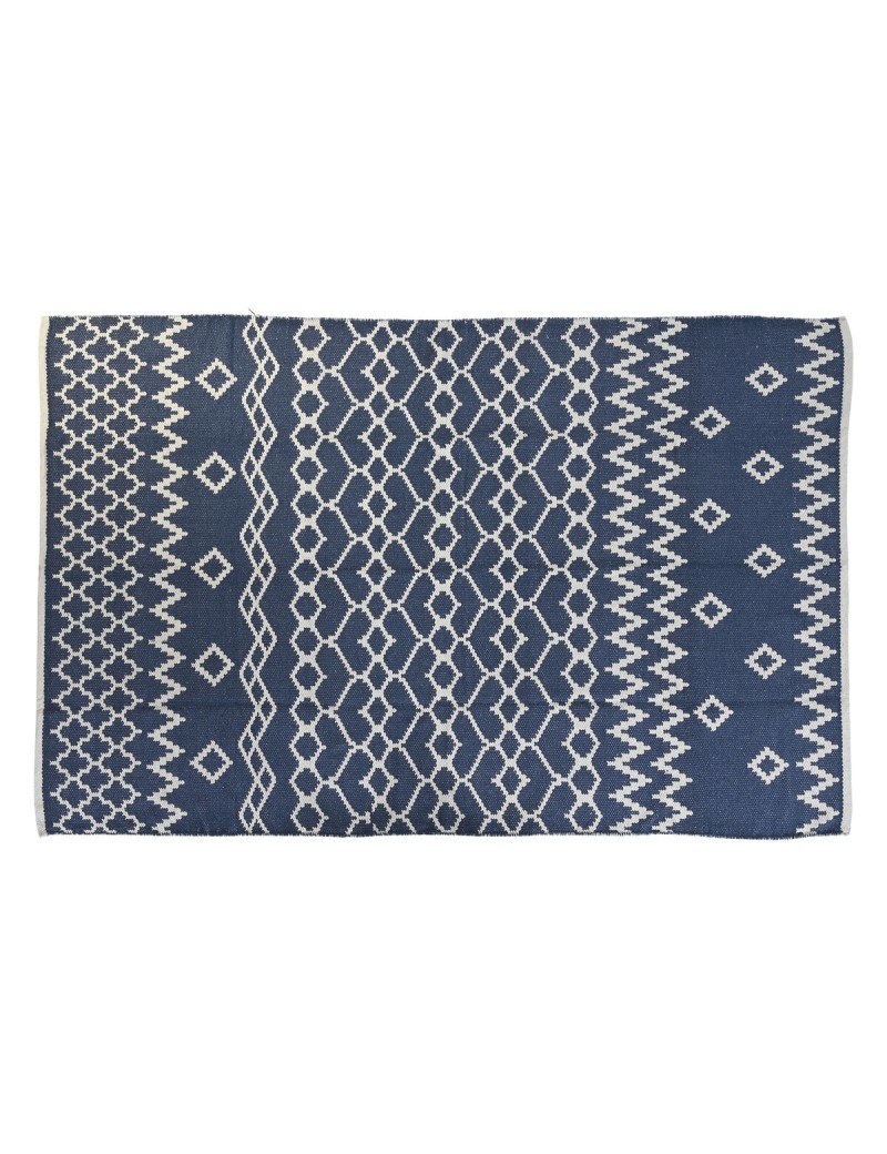 Alfombra DKD Home Decor Azul Blanco Árabe (120 x 180 x 1 cm)