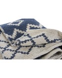 Alfombra DKD Home Decor Azul Blanco Árabe (120 x 180 x 1 cm)