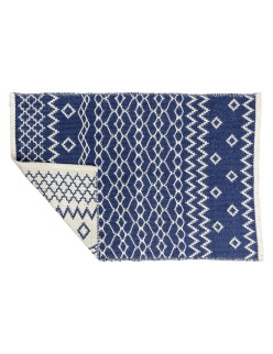 Alfombra DKD Home Decor Azul Blanco Árabe (120 x 180 x 1 cm)