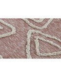 Alfombra DKD Home Decor Rosa Terracota Blanco Flecos Urbano (120 x 180 x 1 cm)