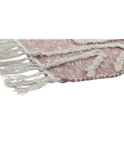 Teppich DKD Home Decor Rosa Terrakotta Weiß Randbereich Urban (120 x 180 x 1 cm)