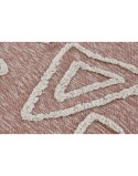 Alfombra DKD Home Decor Rosa Terracota Blanco Flecos Urbano (160 x 230 x 1 cm)