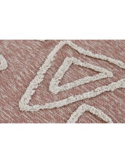 Alfombra DKD Home Decor Rosa Terracota Blanco Flecos Urbano (160 x 230 x 1 cm)