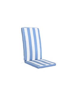 Chair cushion DKD Home Decor White Sky blue 42 x 4 x 115 cm