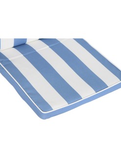 Chair cushion DKD Home Decor White Sky blue 42 x 4 x 115 cm