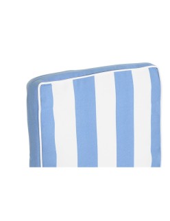 Chair cushion DKD Home Decor White Sky blue 42 x 4 x 115 cm