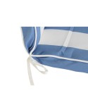 Chair cushion DKD Home Decor White Sky blue 42 x 4 x 115 cm
