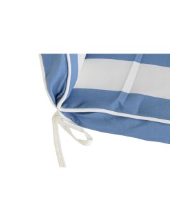 Chair cushion DKD Home Decor White Sky blue 42 x 4 x 115 cm