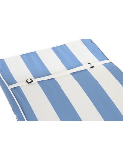 Chair cushion DKD Home Decor White Sky blue 42 x 4 x 115 cm