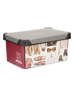 Scatola portaoggetti Kipit STYLE BOX-5L-3 Plastica Vintage 5 L 19 x 13,5 x 29 cm (12 Unità)