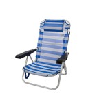 Gepolsterte Campingstuhl Colorbaby Matrose 48 x 48,5 x 84 cm Weiß Marineblau