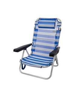 Gepolsterte Campingstuhl Colorbaby Matrose 48 x 48,5 x 84 cm Weiß Marineblau
