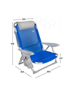 Strandstuhl Colorbaby 51 x 45 x 76 cm Blau