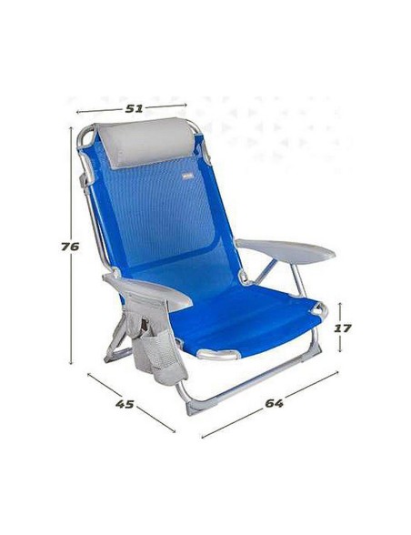 Silla de Playa Colorbaby 51 x 45 x 76 cm Azul