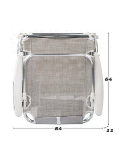 Sedia da Spiaggia Colorbaby Grigio 51 x 45 x 76 cm