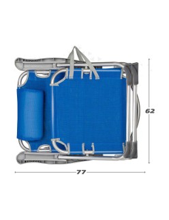 Strandstuhl Colorbaby 48 x 60 x 90 cm Blau