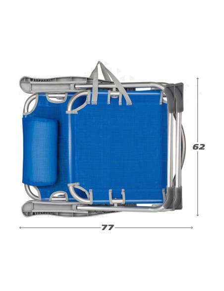 Beach Chair Colorbaby 48 x 60 x 90 cm Blue