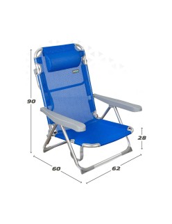 Strandstuhl Colorbaby 48 x 60 x 90 cm Blau