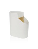 Bote para Utensilios de Cocina Versa Blanco Bambú ABS 8,5 x 17,6 x 15 cm