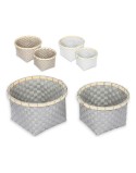 Juego de Cestas Confortime Plástico 2 Piezas 26 x 26 x 17 cm Redonda