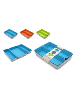 Juego de Cestas Confortime Fieltro 3 Piezas 28 x 20,5 x 5,3 cm