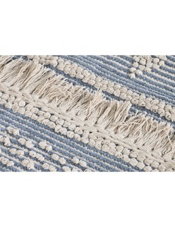 Alfombra DKD Home Decor 180 x 120 x 2 cm Azul Algodón Blanco Boho