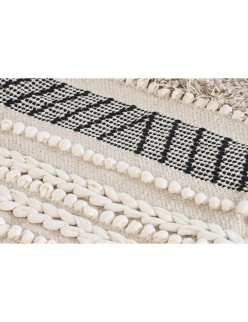 Alfombra DKD Home Decor 180 x 120 x 1 cm Negro Beige Algodón Boho