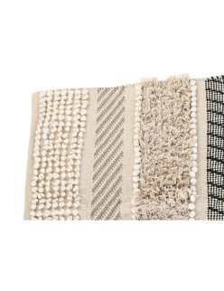 Alfombra DKD Home Decor 180 x 120 x 1 cm Negro Beige Algodón Boho