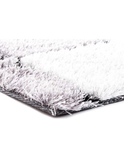 Alfombra DKD Home Decor Negro Poliéster Blanco Cuadros 120 x 180 x 2 cm