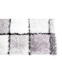 Tapete DKD Home Decor Preto Poliéster Branco Quadros 120 x 180 x 2 cm