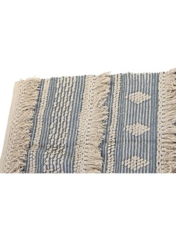 Alfombra DKD Home Decor 230 x 160 x 2 cm Azul Algodón Blanco Boho