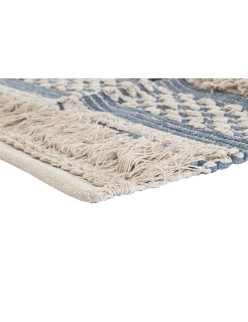 Alfombra DKD Home Decor 230 x 160 x 2 cm Azul Algodón Blanco Boho