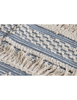 Alfombra DKD Home Decor 230 x 160 x 2 cm Azul Algodón Blanco Boho