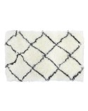 Alfombra DKD Home Decor 120 x 180 x 5 cm Poliéster Blanco Rombos